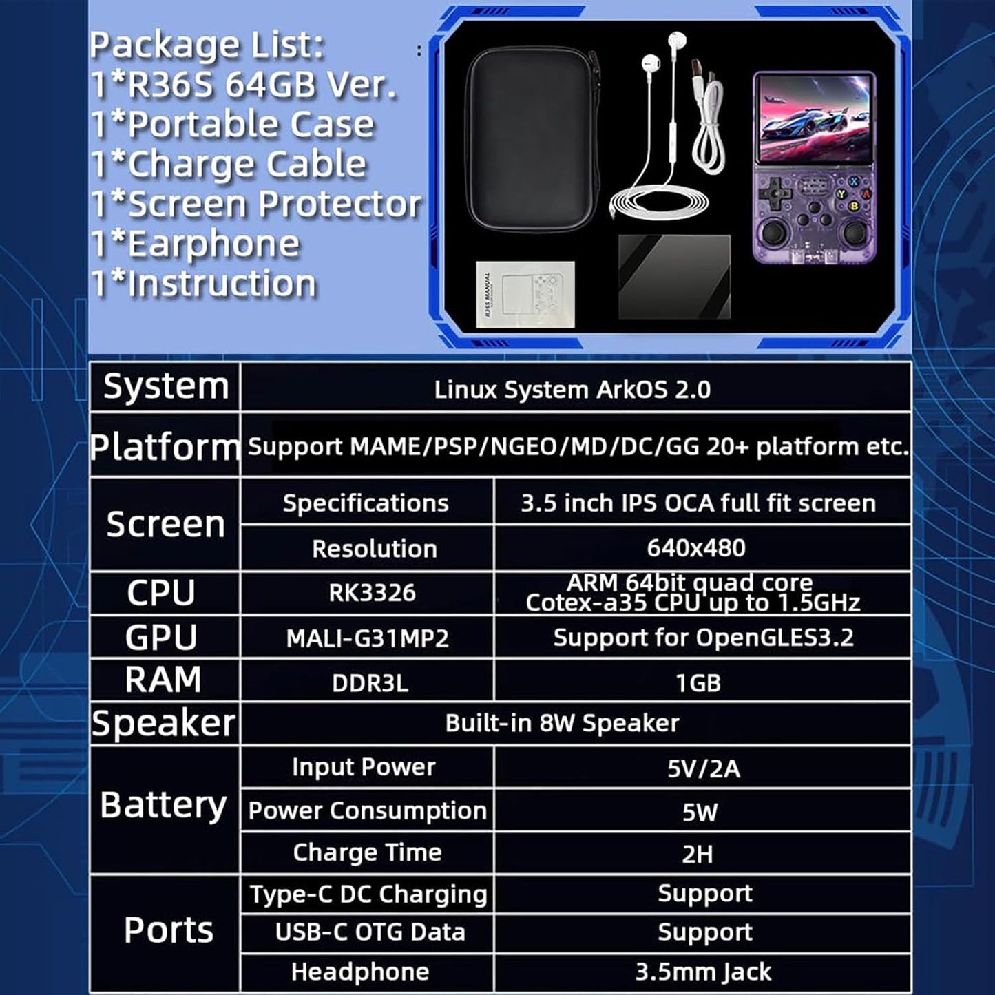 Consola retro portatil con + de  15.000 juegos