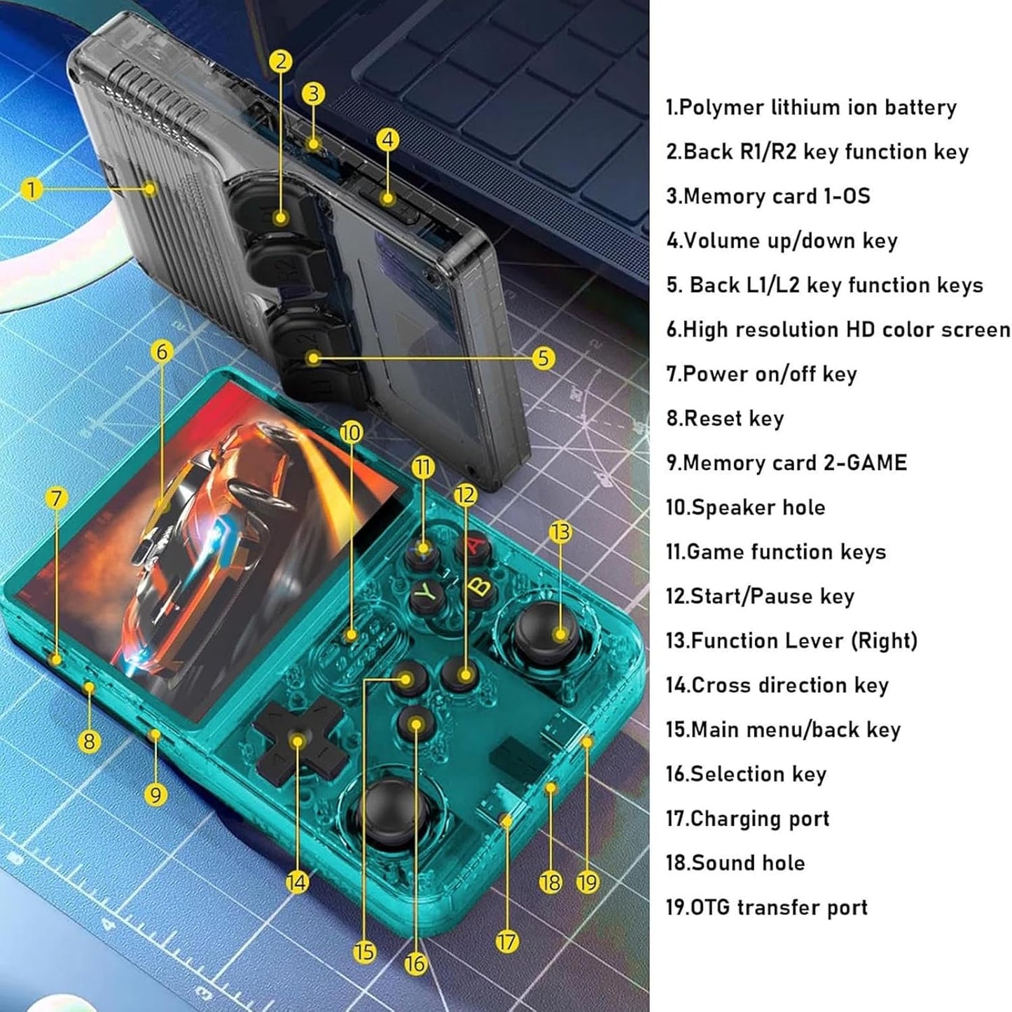 Consola retro portatil con + de  15.000 juegos